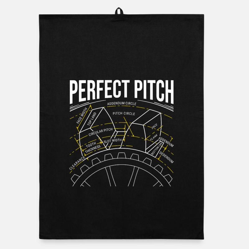 Anatomie der Zahnräder – Perfect Pitch Edition Organic Geschirrtuch