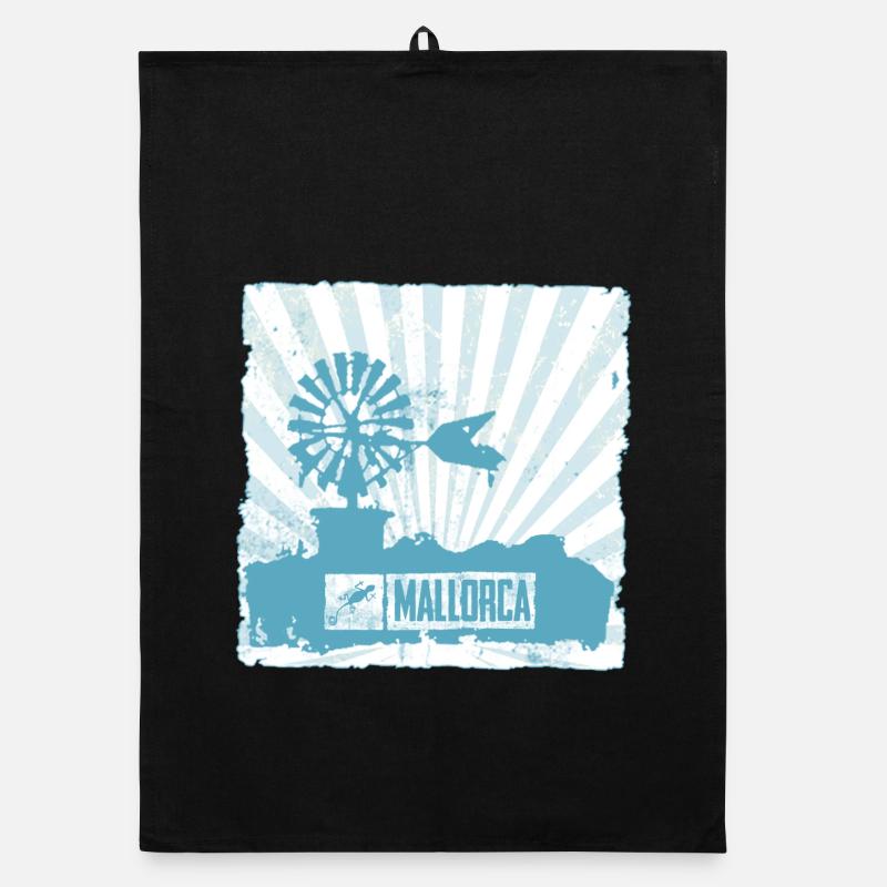 Mallorca Windmill and Design Organic dish towel