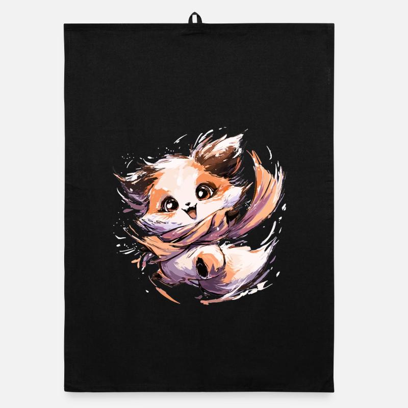 Fox with Scarf | Dancing Fox Organic dish towel
