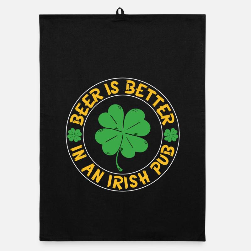 Beer better irish pub Organic dish towel