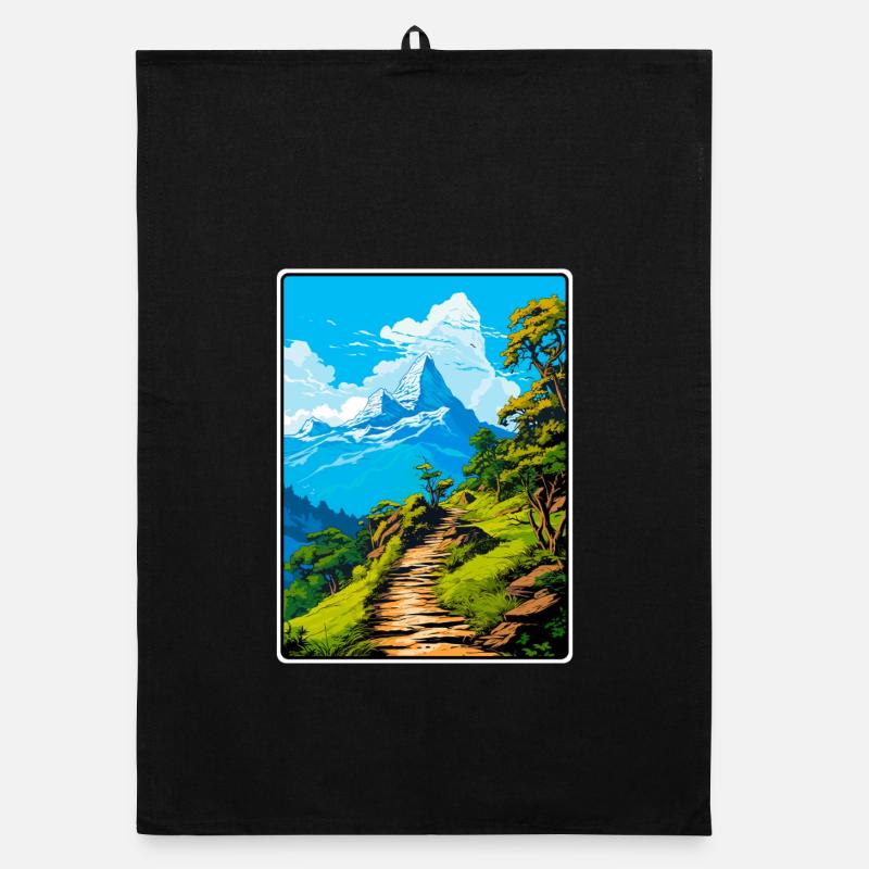 Poon Hill Nepal Snow Peak Trail Abenteuer Organic Geschirrtuch