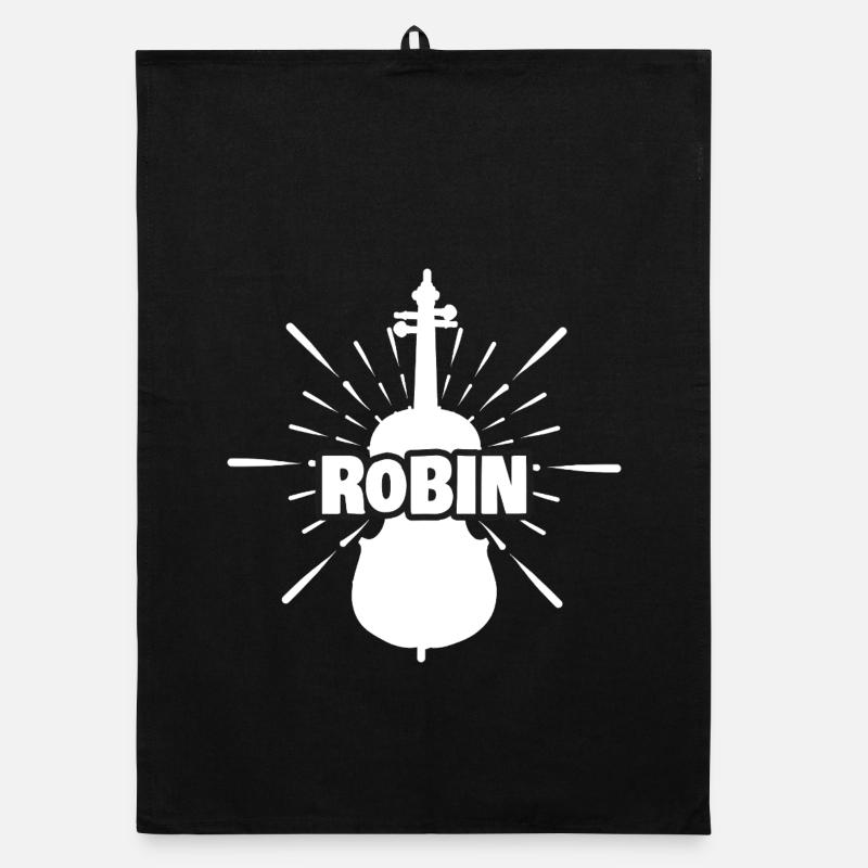 Robin - Organic Geschirrtuch - Schwarz