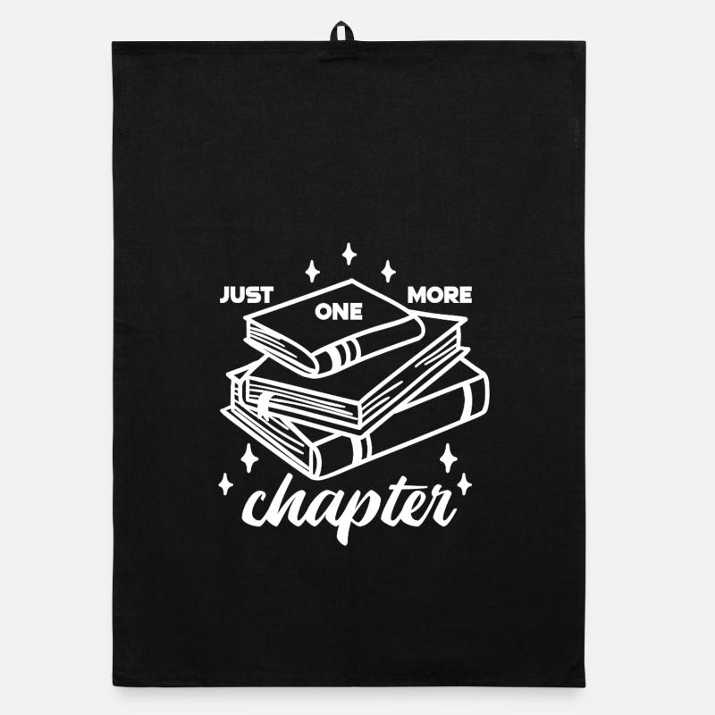 just one more chapter Buch Bücher lesen Leseratte Organic Geschirrtuch