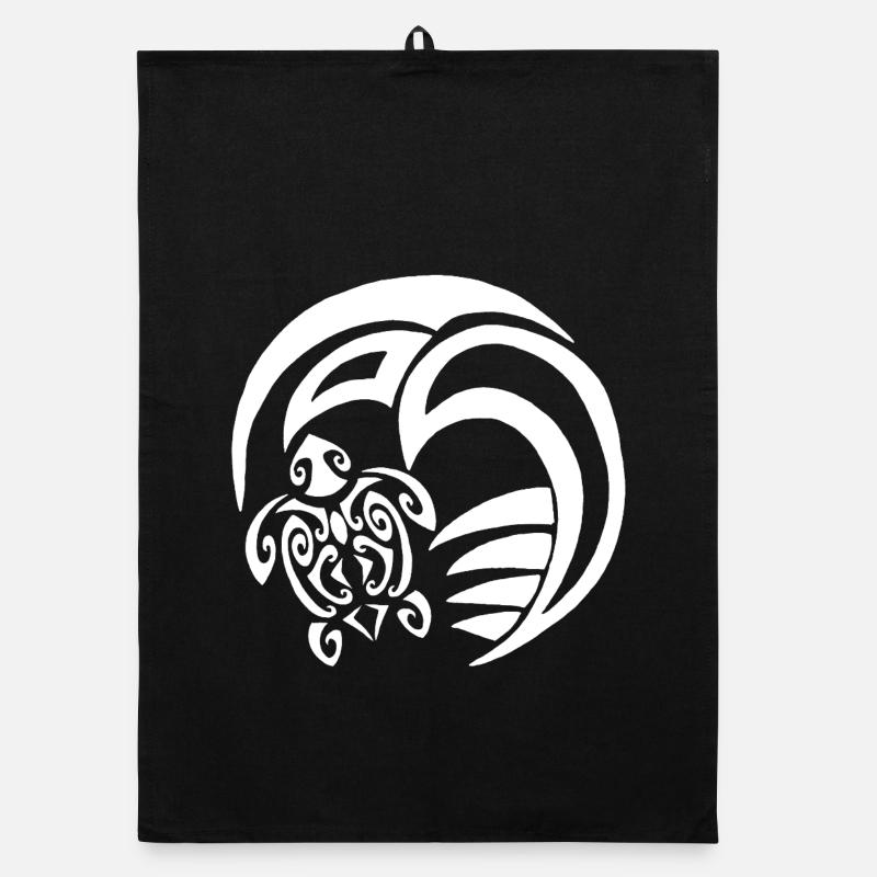 Tortue blanche et océan Torchon bio