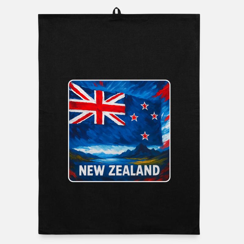 Conception du drapeau de la Nouvelle-Zélande Torchon bio