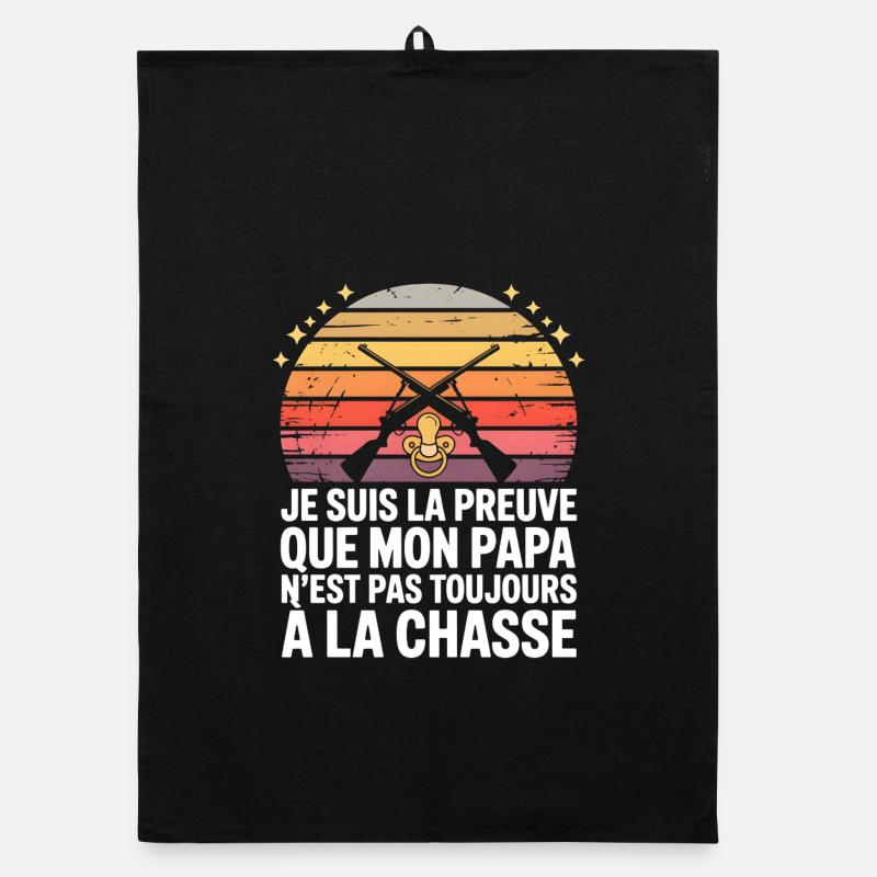 Preuve Papa: pas toujours à la chasse Torchon bio