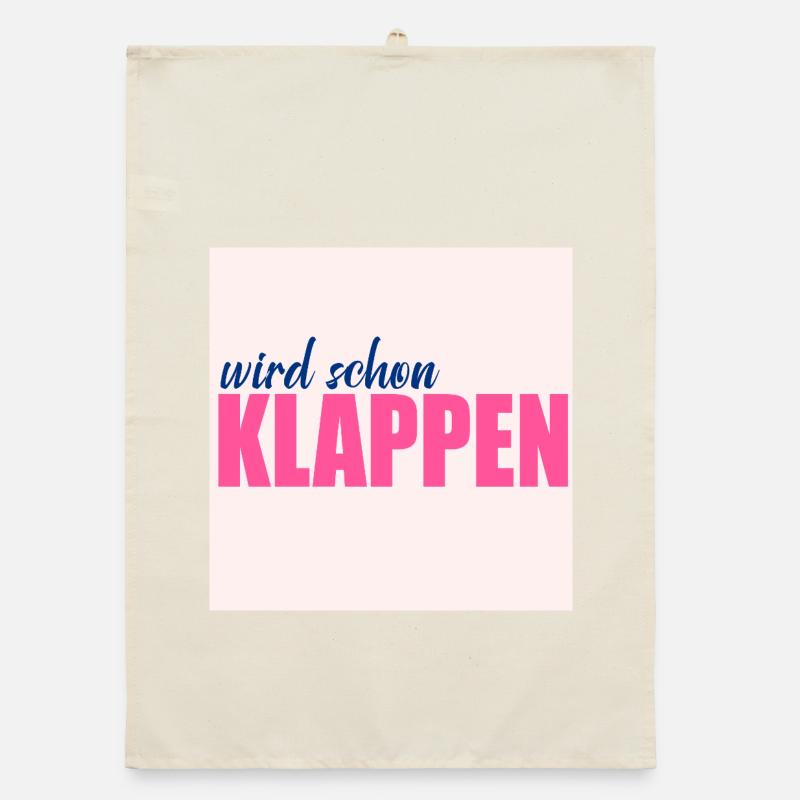 Wird schon klappen Optimismus Organic Geschirrtuch