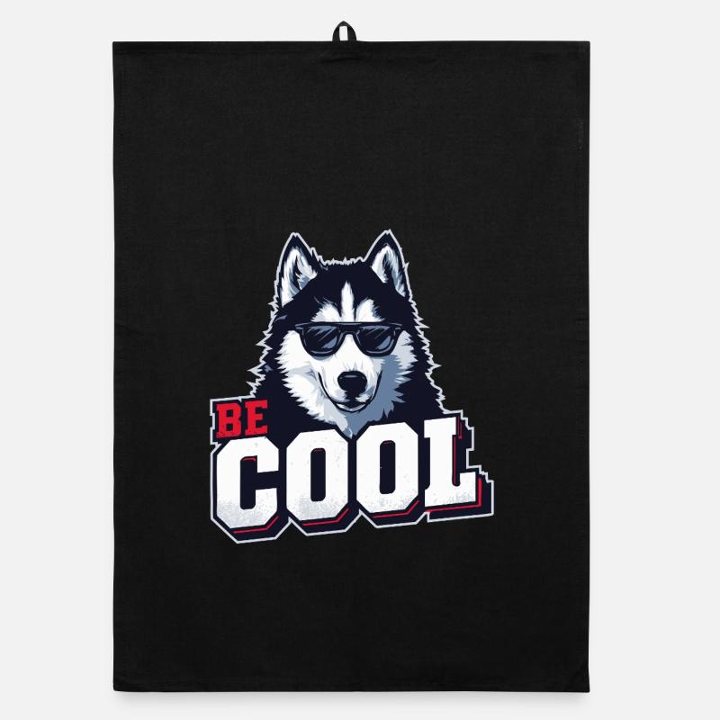 Be Cool - Siberian Husky Organic Geschirrtuch