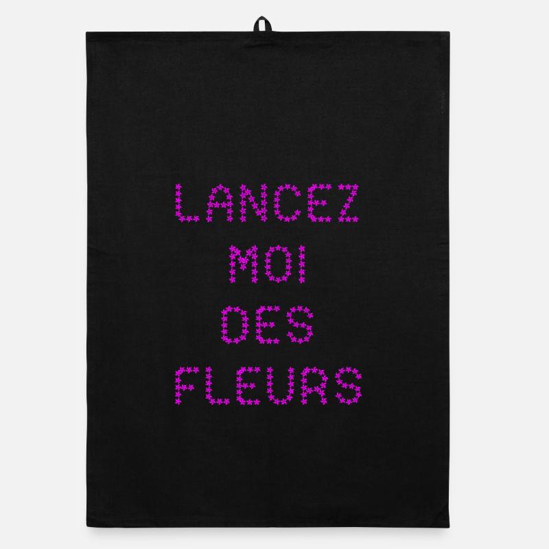 LANCEZ-MOI DES FLEURS ! Torchon bio