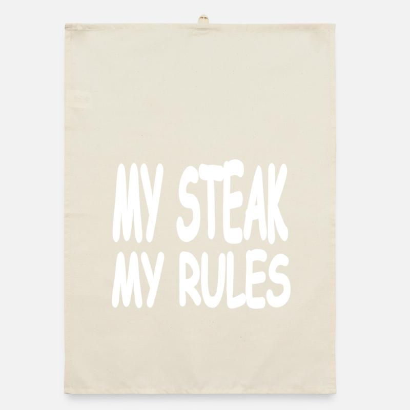 Steak Organic dish towel
