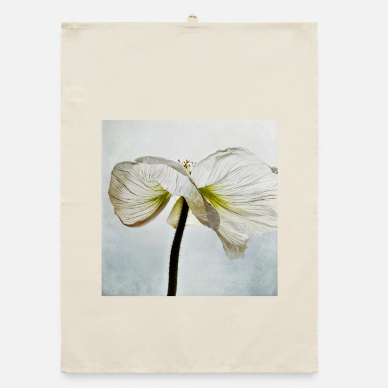 Fleur de pavot blanc Torchon bio