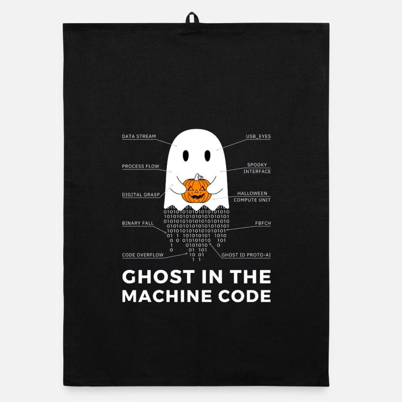 Lustiger Programmierer, Programmierer Halloween T-Shirt Organic Geschirrtuch