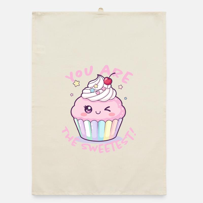 Tu es le cupcake le plus mignon Torchon bio