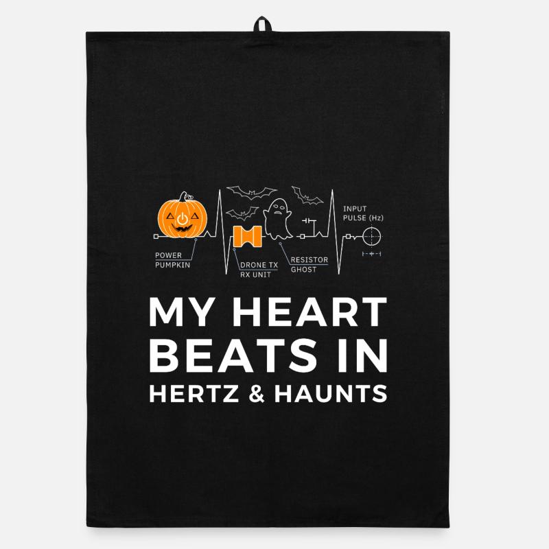 Lustige Wissenschaft und Technik Halloween TShirt Organic Geschirrtuch