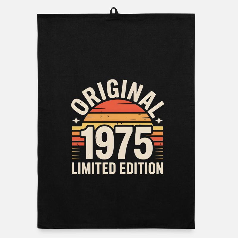 Original 1975 Edition Retro Sunset Organic Geschirrtuch