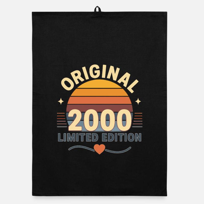 Sunset Original 2000 Limited Edition Geboren im Jahr 2000 Organic Geschirrtuch