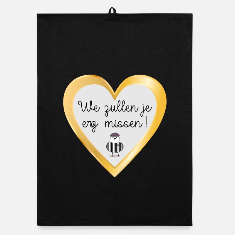 Tu vas beaucoup nous manquer Torchon bio