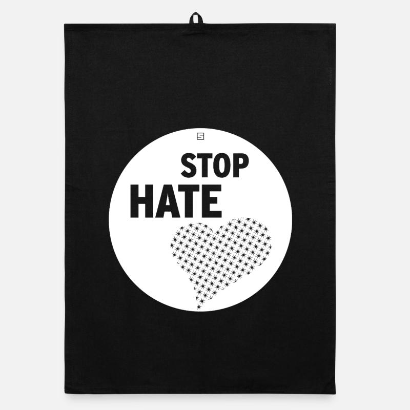 STOP HATE Organic Geschirrtuch