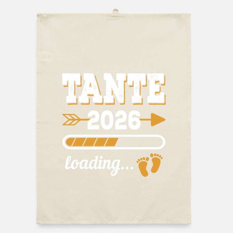 Aunt 2026 Loading Future Aunt Gift Organic dish towel