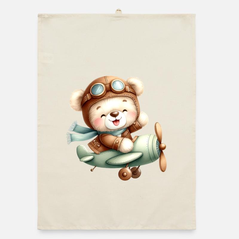 Aviator Teddy Organic dish towel