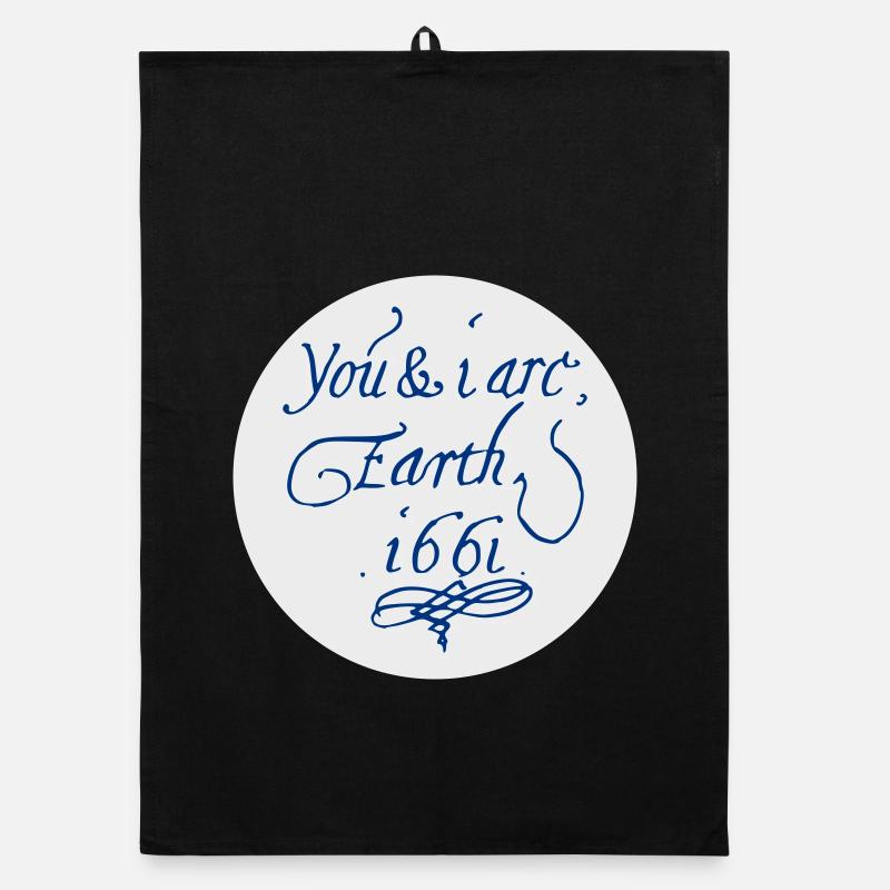 Vous et moi sommes la Terre 1661 Torchon bio