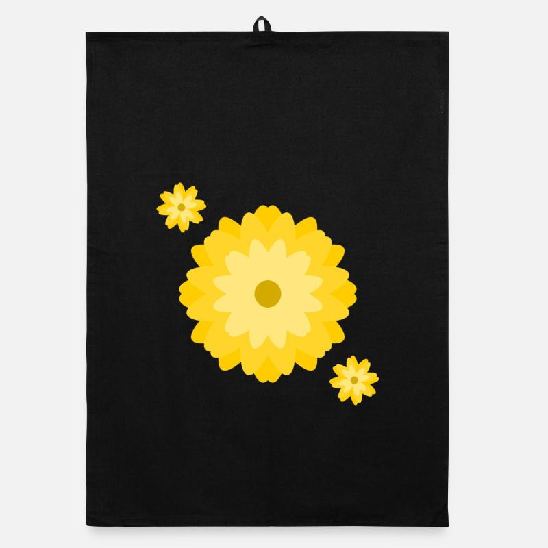 Sunny Daisy Burst Organic dish towel