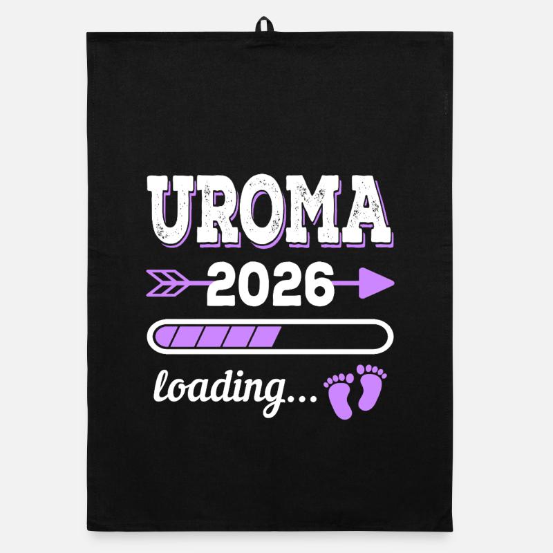 Uroma 2026 Loading Schwangerschaft Geschenkidee Organic Geschirrtuch