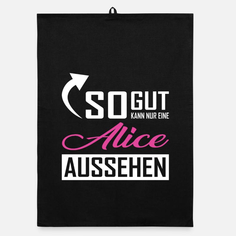 So gut kann nur eine Alice aussehen Organic Geschirrtuch