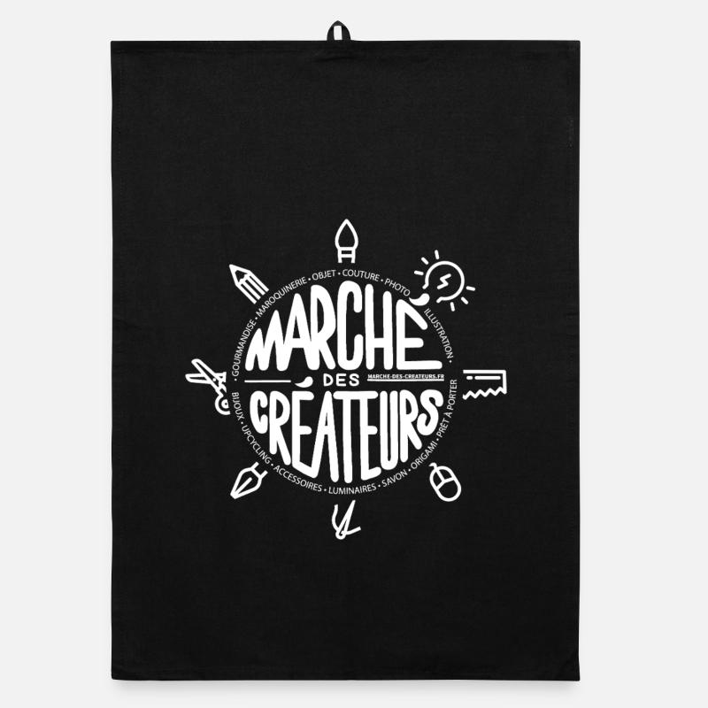 Marché des Créateurs - Logo  Torchon bio
