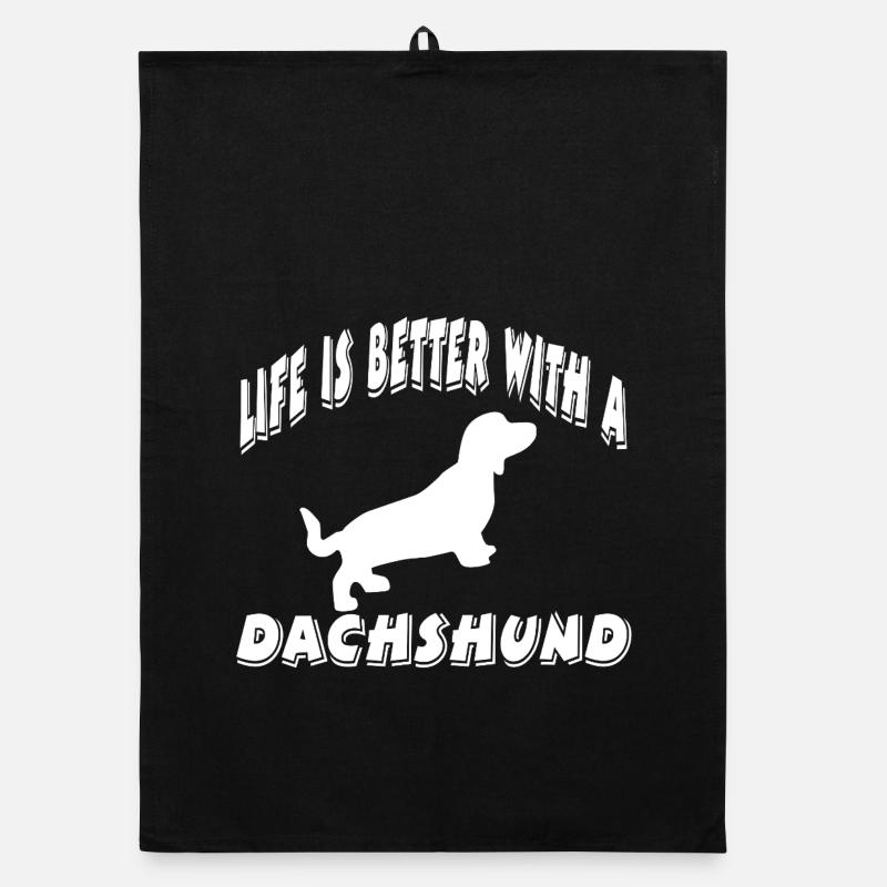 Dackel Organic Geschirrtuch