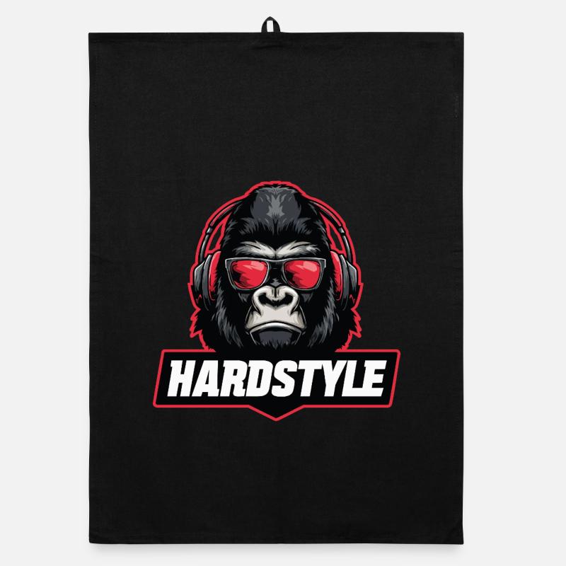 Hardstyle Gorilla – Conception musicale avec casque Torchon bio