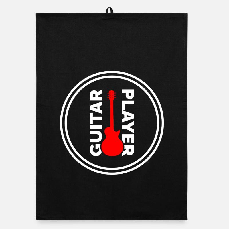 Guitar player Organic dish towel