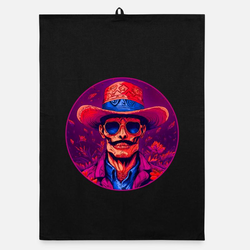 Bronko55 No.81 – Alter Mann mit Hut Organic Geschirrtuch