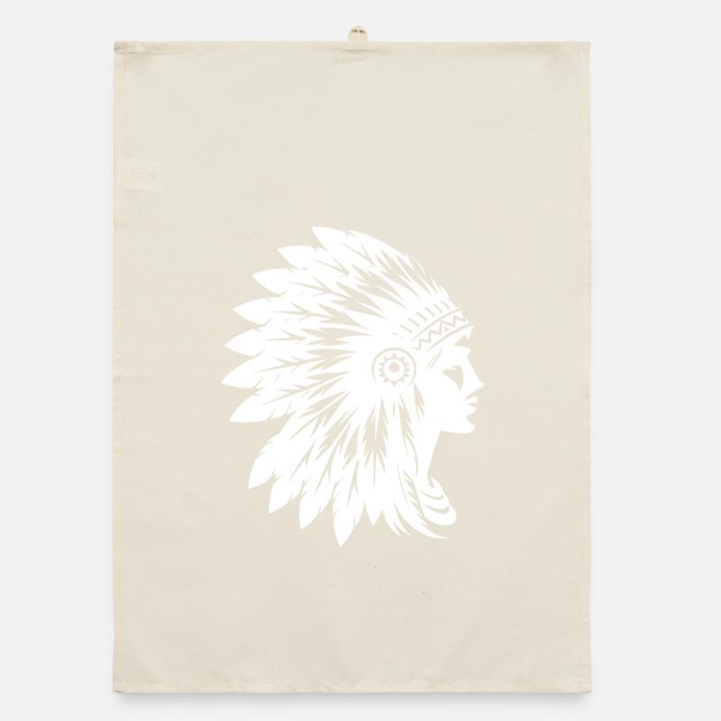 Coiffe élégante avec visage de profil Torchon bio