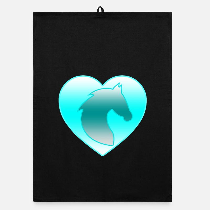 horses Organic dish towel