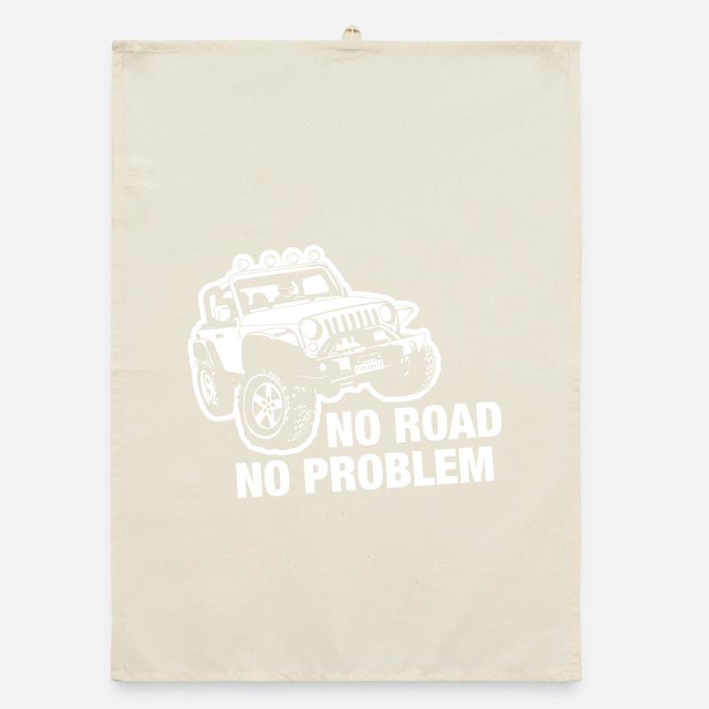 Pas de route - Pas de problème | Jeeper | Tout-terrain Torchon bio