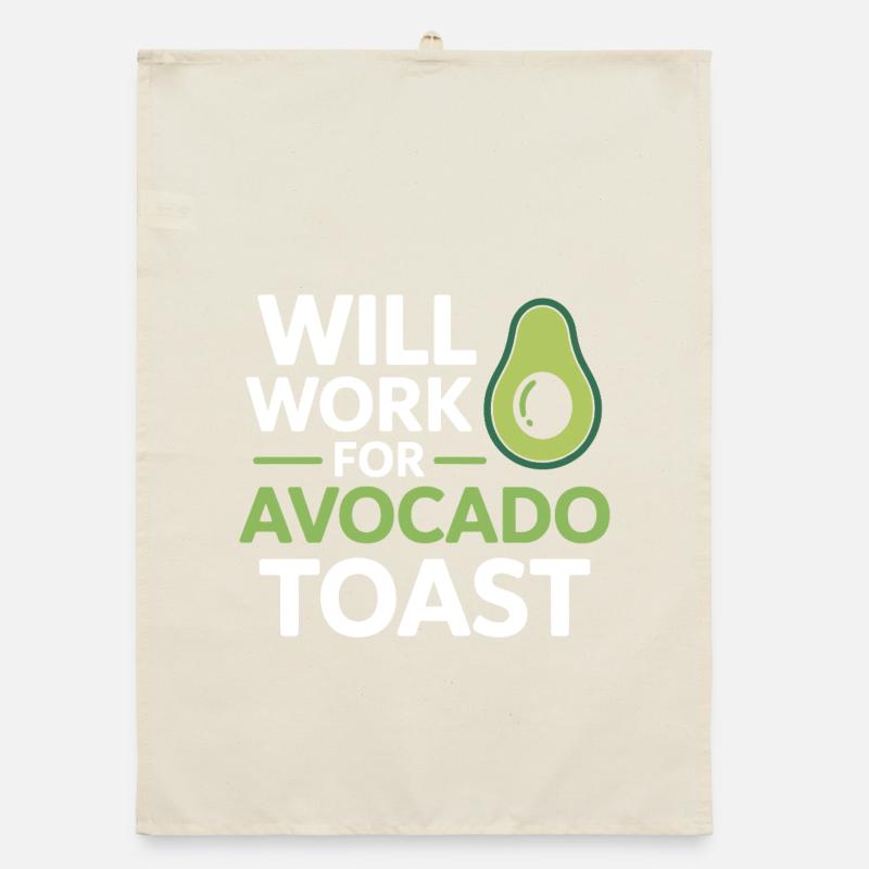 Will Work For Avocado Toast Dietitian Expert  Organic dish towel