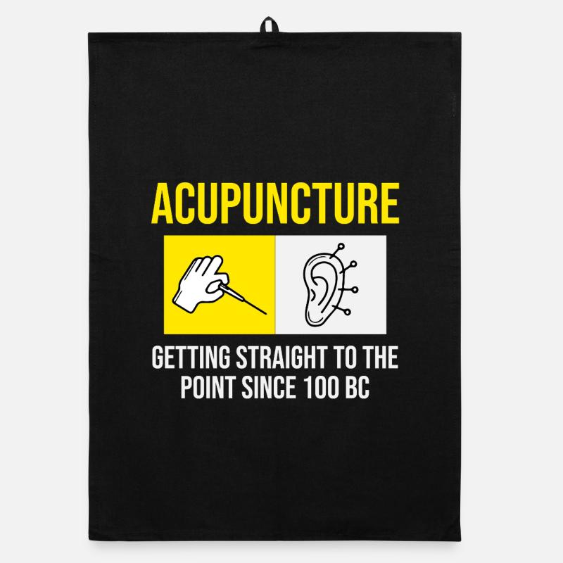 Acupuncture Getting Straight To The Point Organic dish towel
