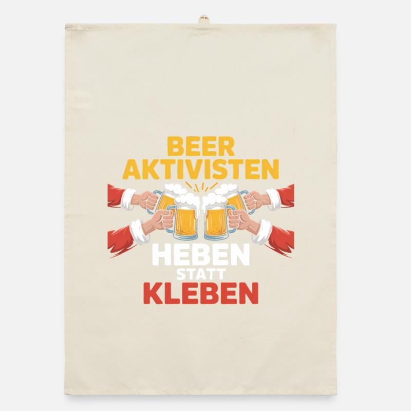 Beer Activists - Funny Drinking Meme Organic dish towel