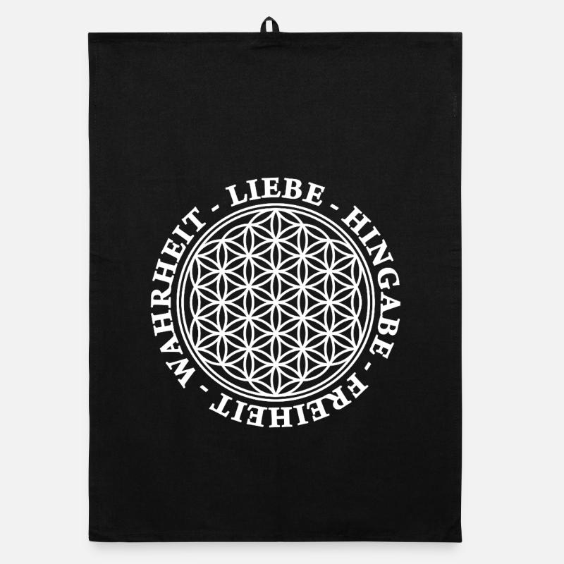 Love Devotion Freedom Truth - BDL 2 Organic dish towel