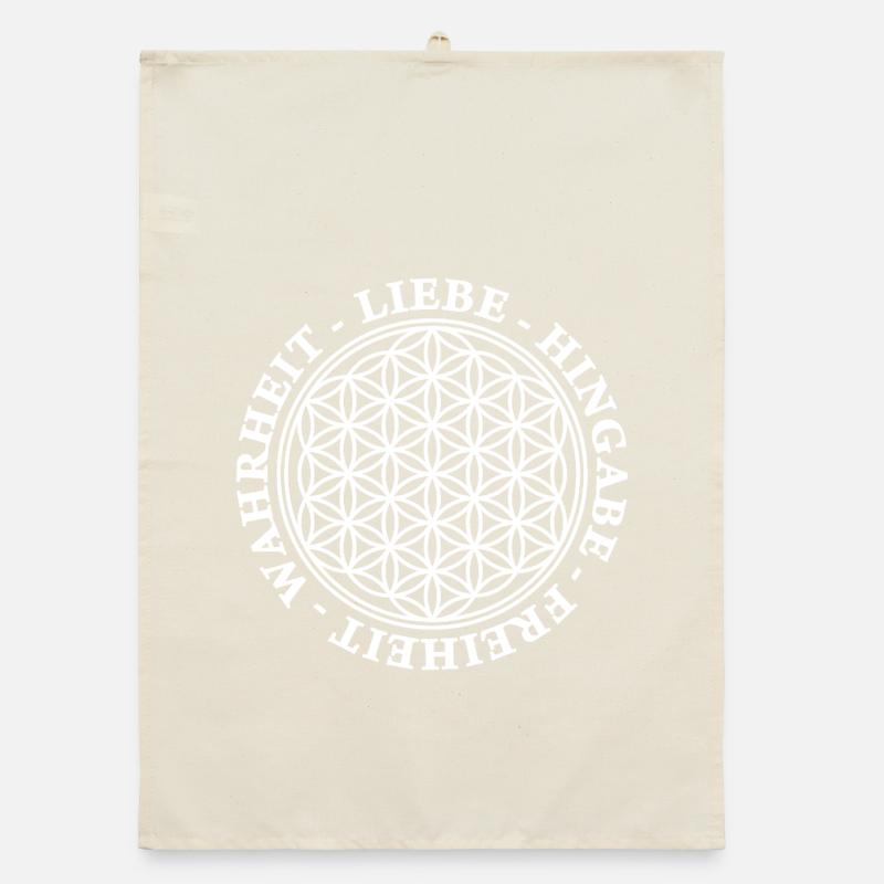 Love Devotion Freedom Truth - BDL 2 Organic dish towel