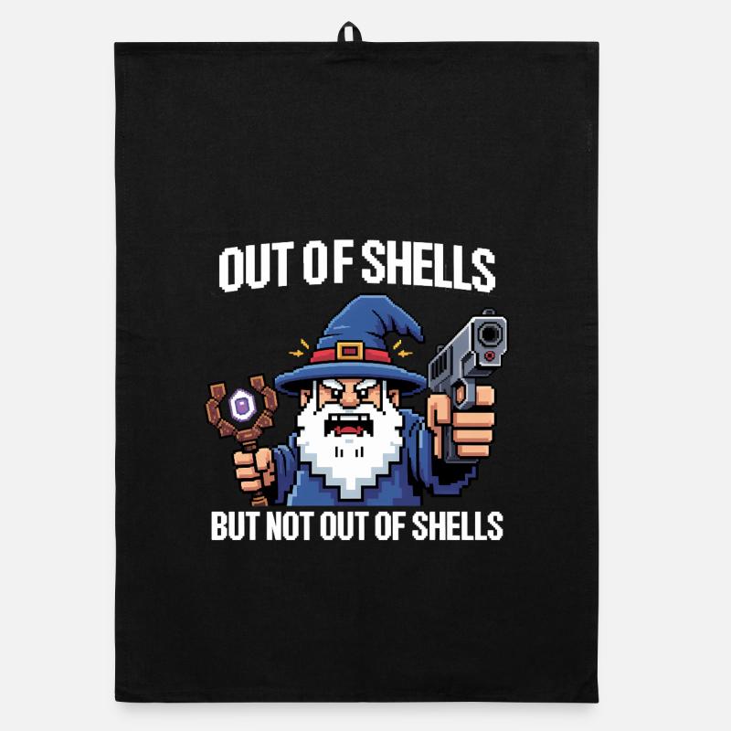 Hors de sorts mais pas de coquilles - Cool Wizard Torchon bio