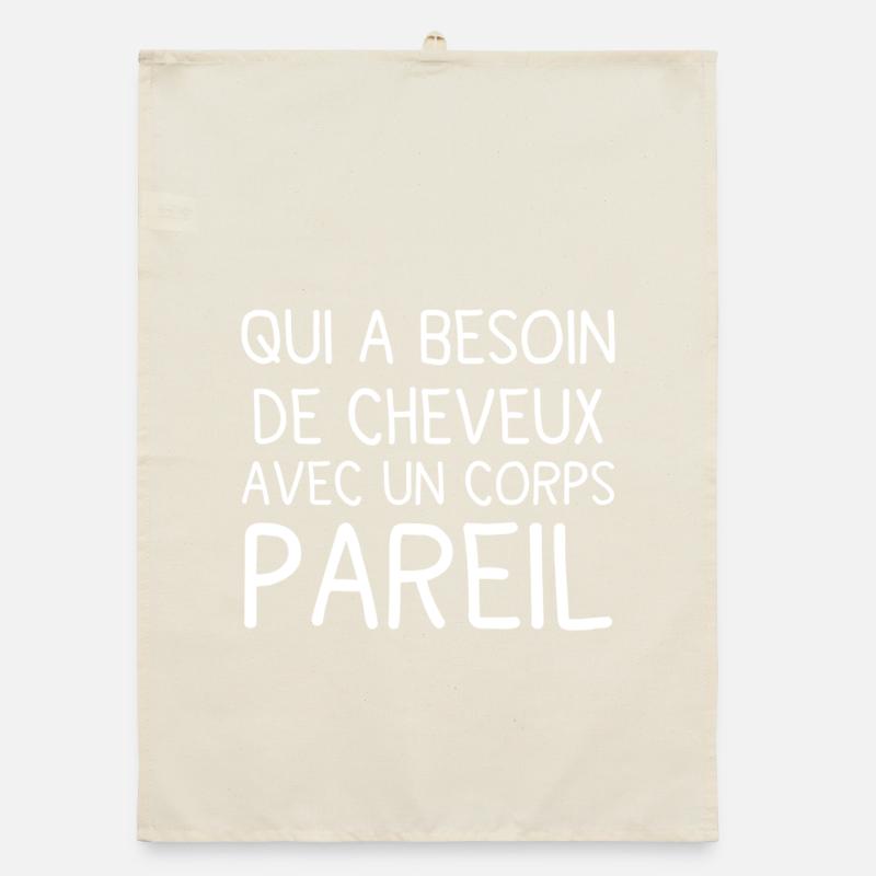 Corps et Cheveux: Phrase audacieuse Torchon bio