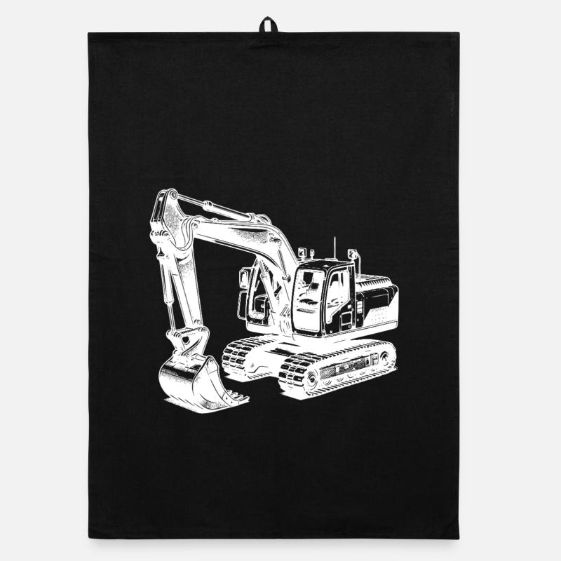 Starker Bagger die Maschine mit dem langen Arm Organic Geschirrtuch