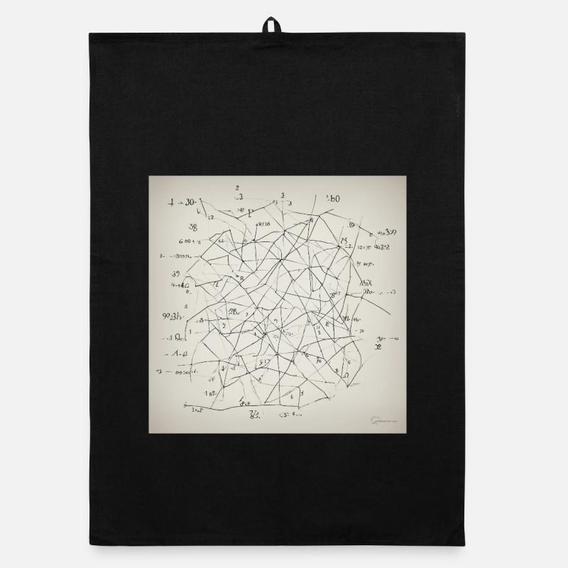 Abstract Neural Network Organic dish towel