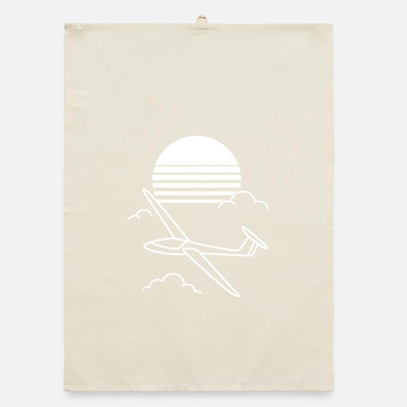 Gliding at sunset Organic dish towel