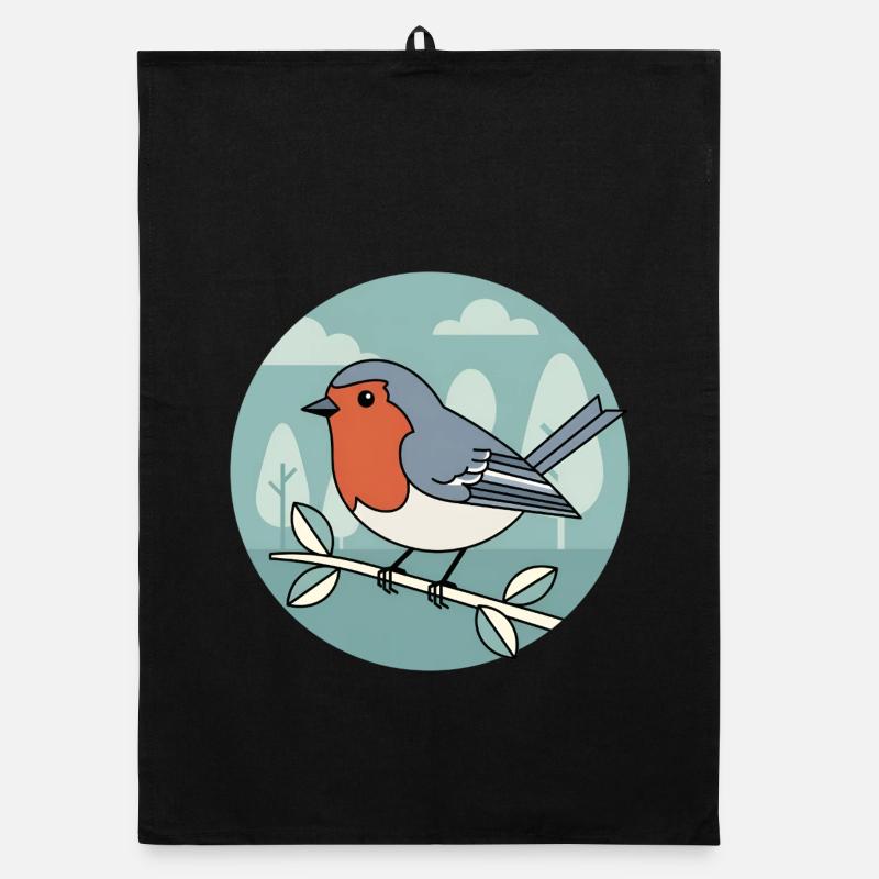 Rotkehlchen Organic Geschirrtuch