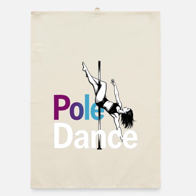 Pole Dance Pole Dancer Graphic Acrobatic Dance Organic dish towel