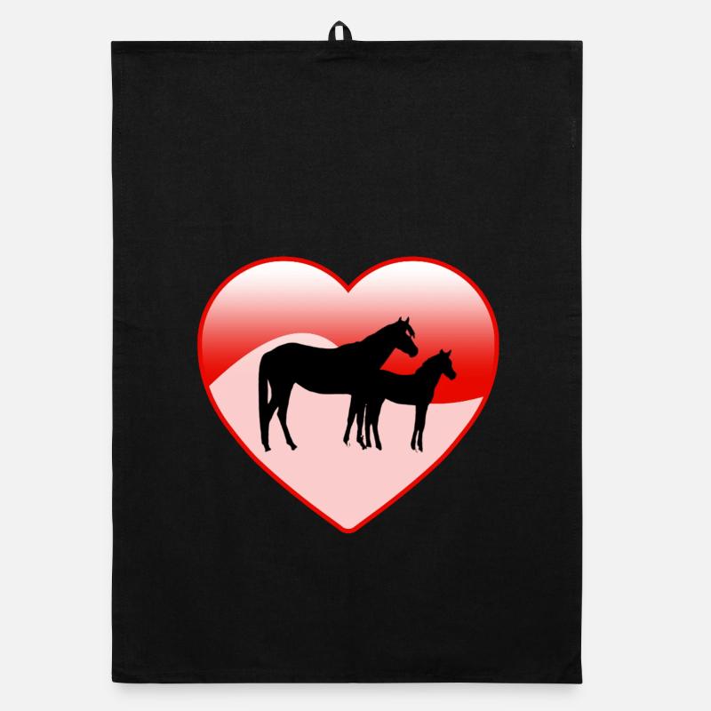 Pferde Organic Geschirrtuch