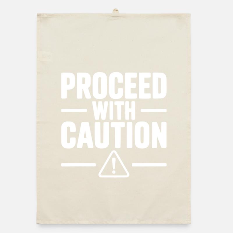 Proceed with Caution Organic dish towel